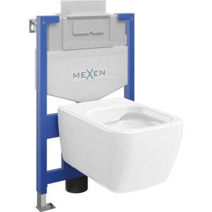 Mexen WC podomítkový set Felix XS-U stojan s WC mísou Margo, Bílá - 6853342XX00