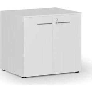 Kancelářská skříň s dveřmi PRIMO WHITE, 735 x 800 x 640 mm, bílá