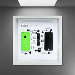 Obraz, Apple iPhone 5C zelený Bílá