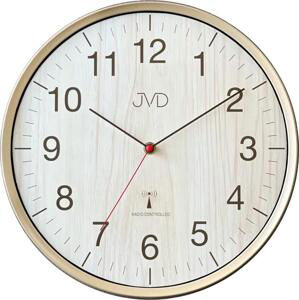 JVD Nástěnné čitelné rádiem řízene hodiny JVD RH17.2 v imitaci dřeva