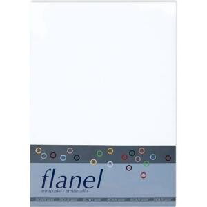 SCANquilt prostěradlo FLANEL bílá 90 x 200/170 x 270 cm