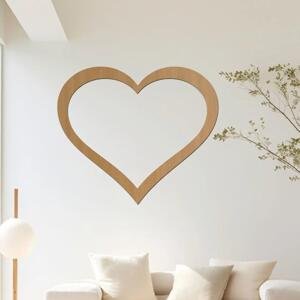 dřevo života Dřevěné srdce na zeď Barevný vzor: Buk, Rozměry (cm): 40x34