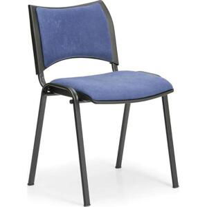 Konferenční židle SMART - černé nohy, modrá