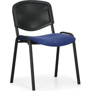 Konferenční židle Viva Mesh - černé nohy, modrá / černá