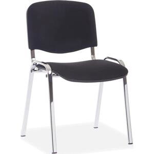 Konferenční židle Viva, chromované nohy, černá
