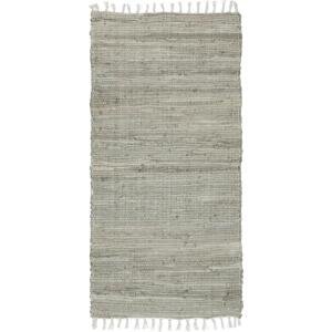 IB LAURSEN Bavlněný běhoun na podlahu Brown Grey 120 x 60 cm, béžová barva, textil