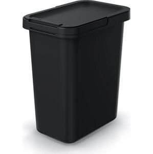 Prosperplast Odpadkový koš SYSTEMA recyklovaný černý, objem 12l