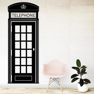 Anglická telefonní budka - vinylová samolepka na zeď 100x38cm