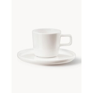 Šálky's podšálky z jemného kostního porcelánu Oco, 6 ks