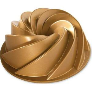 Nordic Ware Hliníková forma na bábovku Gold Heritage ⌀ 26 cm, zlatá barva, kov