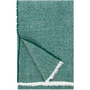 Vlněná deka Sara 140x180, smrkově zelená