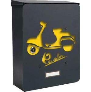 MIA box Motorbike Y - poštovní schránka s výměnným krytem a jmenovkou, motocykl