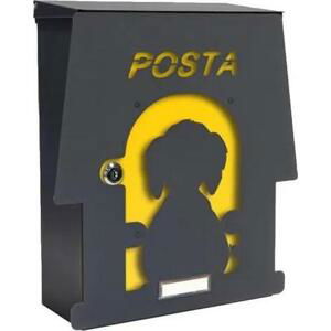 MIA box Kennel Y - poštovní schránka s výměnným krytem a jmenovkou, pes