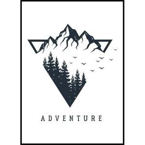 Plakát Adventure v horách Rozměr plakátu: A4 (21 x 29,7 cm)