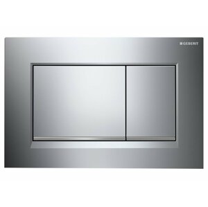 Geberit SIGMA30 - 115.883.KH.1 LESKLÝ CHROM/MATNÝ PROUŽEK - TLAČÍTKO