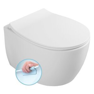 SENTIMENTI závěsná WC mísa, Rimless, 36x51cm, bílá