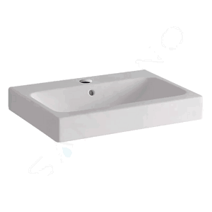 Geberit iCon Umyvadlo 600x485 mm, otvor pro baterii, s přepadem, bílá 124560000