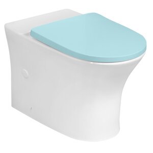 LEON RIMLESS WC mísa pro kombi, spodní/zadní odpad, bílá