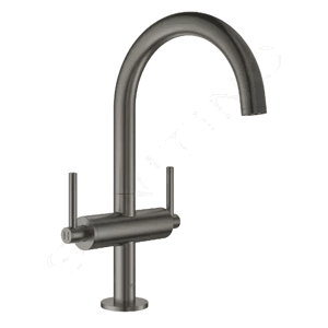 Grohe Atrio Umyvadlová baterie s výpustí a otočným výtokem, kartáčovaný Hard Graphite 21022AL3