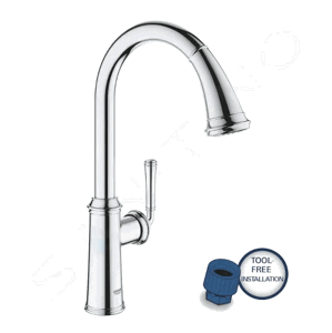 Grohe Gloucester Dřezová baterie s výsuvnou sprškou, chrom 30422000