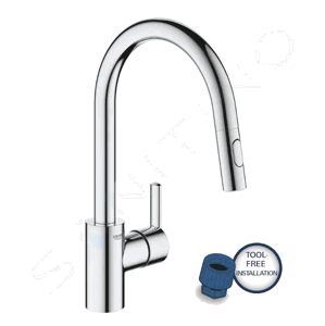 Grohe Feel Dřezová baterie s výsuvnou sprškou, chrom 31486001