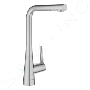 Grohe Zedra Dřezová baterie s výsuvnou sprškou, supersteel 32553DC2