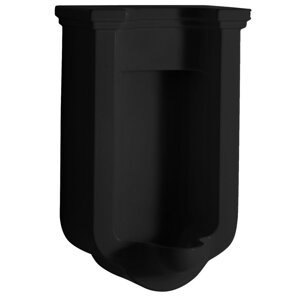 Kerasan WALDORF urinál se zakrytým přívodem vody, 44x72cm, černá mat
