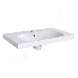 Geberit Acanto Umyvadlo 750x482 mm, otvor pro baterii, s přepadem, bílá 500.622.01.2