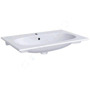 Geberit Acanto Umyvadlo 750x480 mm, s otvorem pro baterii, s přepadem, bílá 500.641.01.2