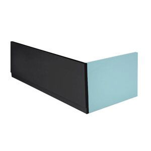 PLAIN panel čelní 160x59cm, černá mat, levý