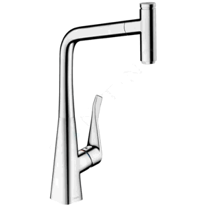 Hansgrohe M71 Dřezová baterie M7115-H320 s výsuvnou sprškou, sBOX, chrom 73803000