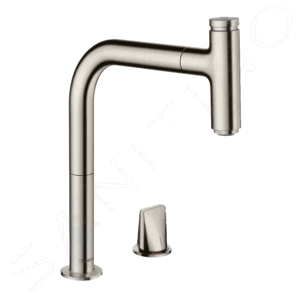 Hansgrohe M71 Dřezová baterie M7119-H200 s výsuvnou sprškou, 2-otvorová instalace, sBOX, vzhled nerezu 73804800