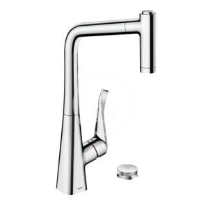 Hansgrohe M71 Dřezová baterie M7120-H320 s výsuvnou sprškou, 2-otvorová instalace, sBOX, chrom 73806000