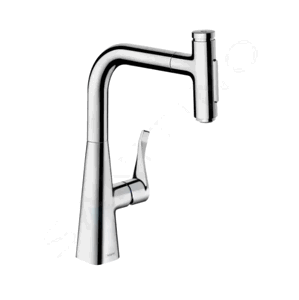 Hansgrohe M71 Dřezová baterie Metris Select s výsuvnou sprškou, chrom 73822000