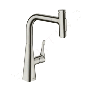 Hansgrohe M71 Dřezová baterie Metris Select s výsuvnou sprškou, vzhled nerezu 73822800