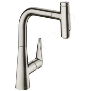 Hansgrohe Talis Select M51 Dřezová baterie M5117-H220 s výsuvnou sprškou, sBOX, vzhled nerezu 73868800