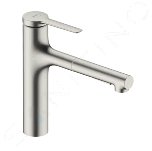 Hansgrohe Zesis M33 Dřezová baterie 160, s výsuvnou sprškou, sBox lite, vzhled nerezu 74804800