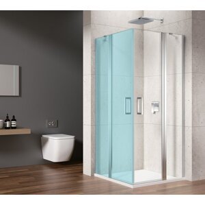 LORO sprchové dveře pro rohový vsup 900mm, čiré sklo