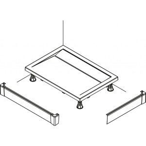 Ronal PWIL07010004 Přední panel L hliníkový pro obdélníkovou vaničku 70×100 cm - bílý (Sanswiss)