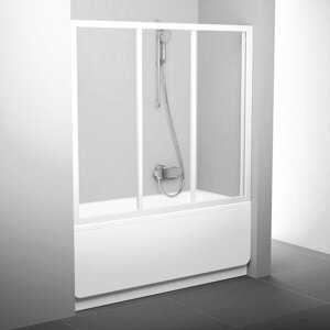 Ravak AVDP3 - 120 bílá+transparent, sprchová posuvná zástěna 120 cm, bílý rám, skleněná výplň transparent