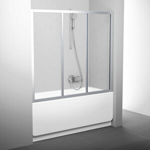 Ravak AVDP3 - 170 satin+transparent, sprchová posuvná zástěna 170 cm,rám matný hliník, skleněná výplň transparent