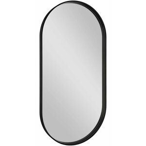 Sapho AVONA oválné zrcadlo v rámu 50x100cm, černá mat