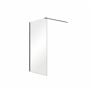 BESCO Walk-in sprchová zástěna AVEO BLACK 120 cm, černá, čiré sklo