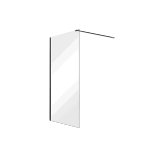 BESCO Walk-in sprchová zástěna AVEO BLACK 140 cm, černá, čiré sklo