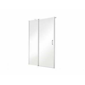 BESCO Bezrámové sprchové dveře EXO-C 100 cm, leštěný hliník, čiré sklo