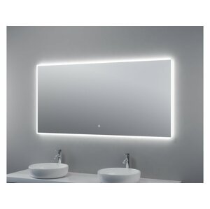 B-eco Zrcadlo BRIGHT SILVER140 140 x 70 cm s LED osvětlením