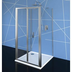 Polysan EASY LINE třístěnný sprchový kout 900x700mm, skládací dveře, L/P varianta, čiré sklo - SET(EL1990/1 ks, EL3115/2 ks, MSBR2/2 ks)