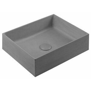TONEB FORMIGO betonové umyvadlo, 47,5x14x36,5 cm, šedá