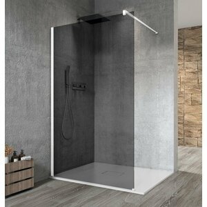 Gelco VARIO WHITE jednodílná sprchová zástěna k instalaci ke stěně, kouřové sklo, 1300 mm - SET(GX1313/1ks, GX1015/1ks)