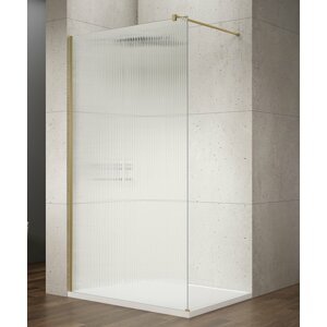 Gelco VARIO GOLD MATT jednodílná sprchová zástěna k instalaci ke stěně, sklo nordic, 1000 mm